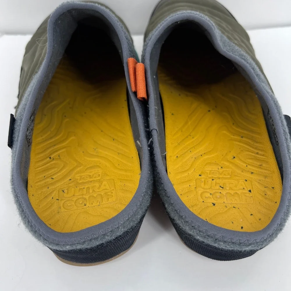 Teva ReEmber Slip On Shoes Mens 12 Green Quilted